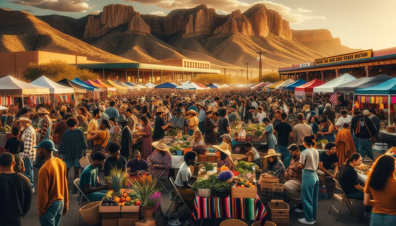 People gathering representing community events and culture