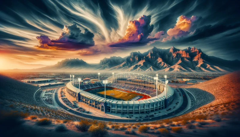 Sports stadium representing local sports news